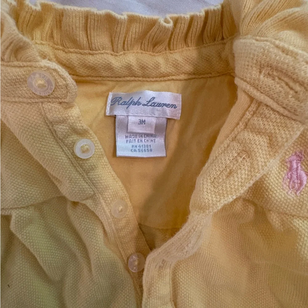 Ralph Lauren Soft Yellow Baby Outfit